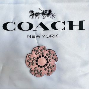 6 Coach Create Studded Tea Rose Pins